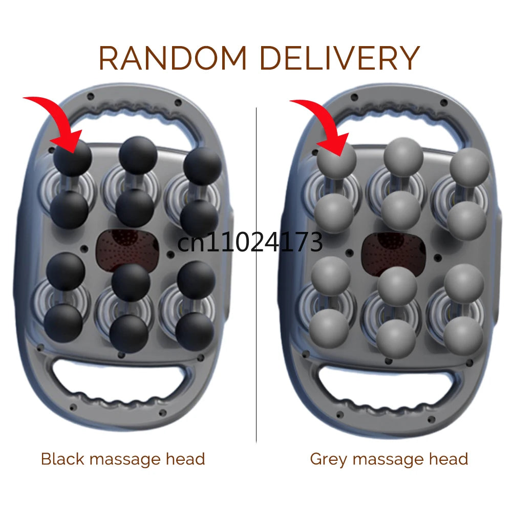 12-Head Fascia Gun High Frequency Vibration Body Massage Gun Back Massager Waist Massager Neck Shoulder Thigh Fascia masajeador