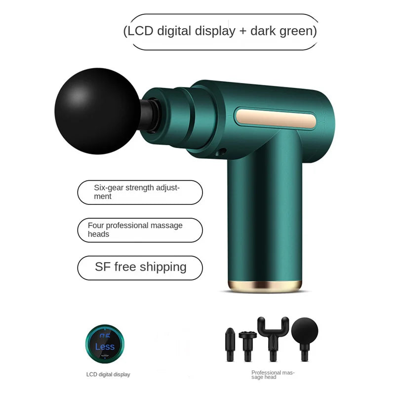 1 Massage Gun, Deep Muscle Handheld Massager for Body, Back and Neck Pain, Ultra-Compact and Elegant Design, High Torque Drive, 6 Modes and 6 Gears