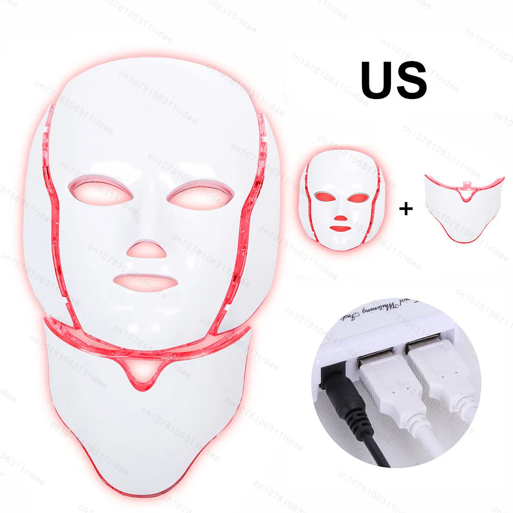 Masque LED Photon 7 Couleurs – Soin de la Peau et Anti-Rides