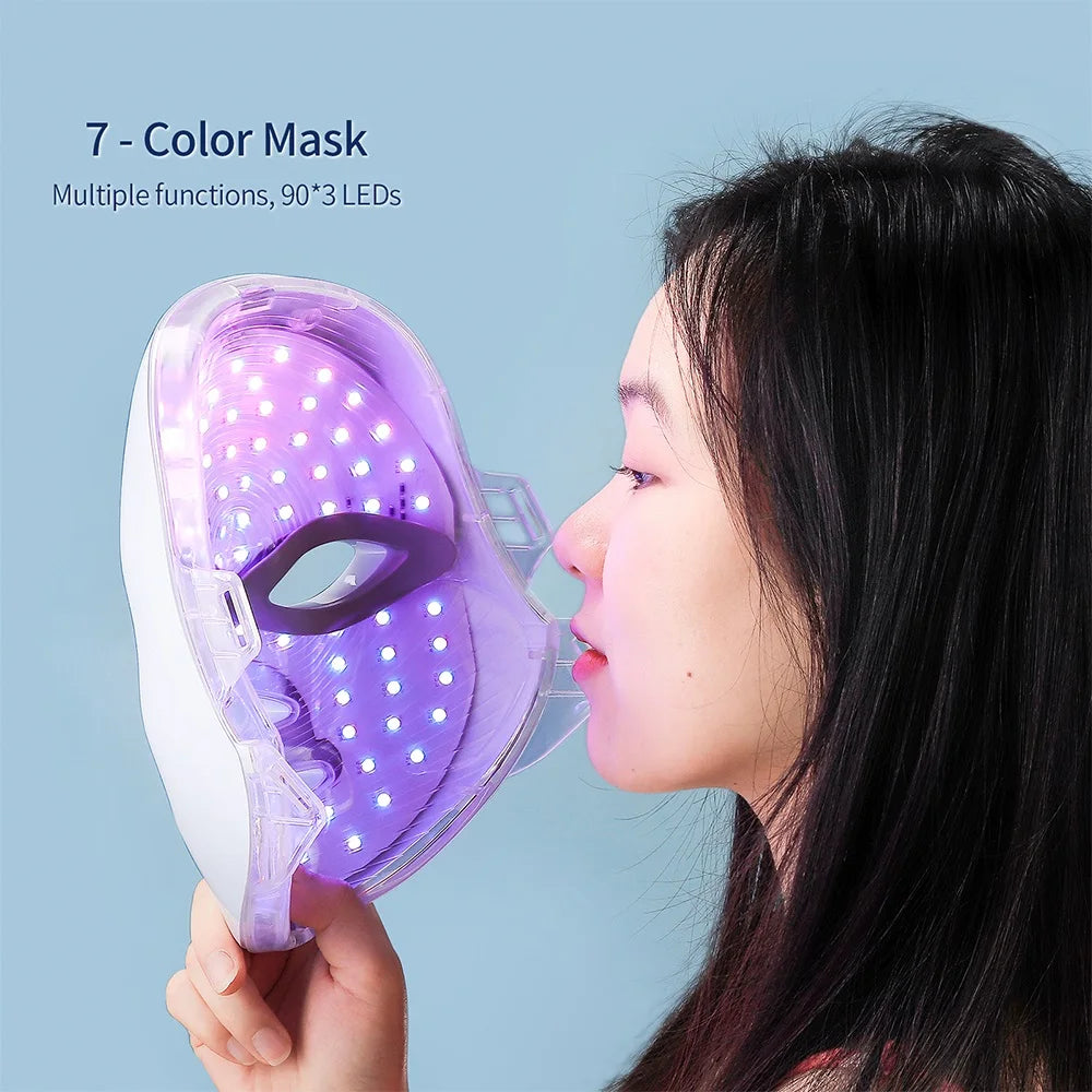 Masque LED 7 Couleurs – Soin Anti-Âge et Rajeunissant