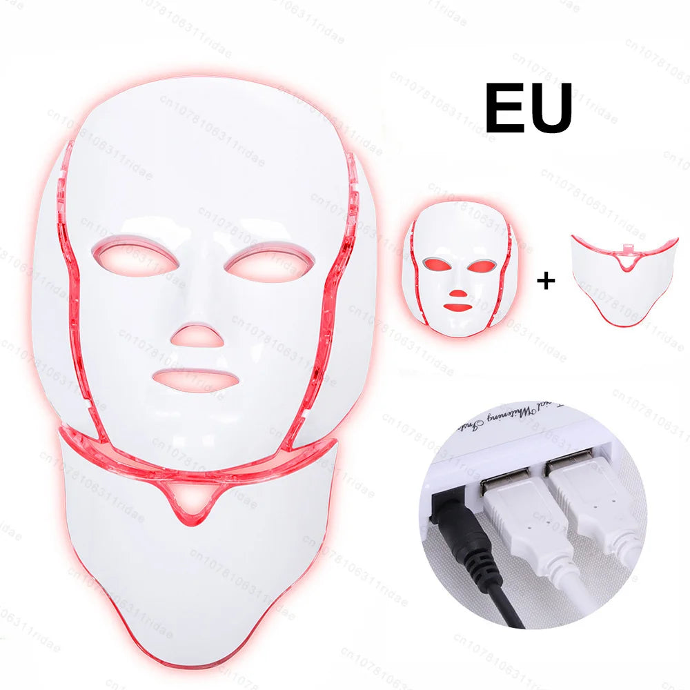 Masque LED Photon 7 Couleurs – Soin de la Peau et Anti-Rides