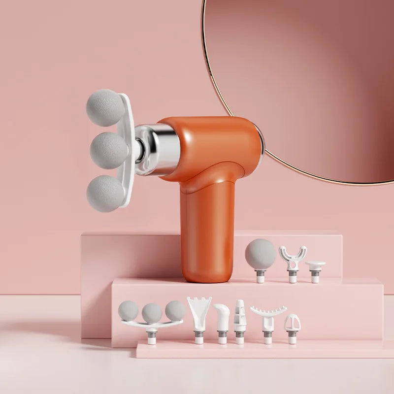 Massage Gun Portable Mini Handheld Fascia Gun Deep Tissue Muscle Relaxation Adjustable Speed Fascia Gun For Body Back Neck Legs