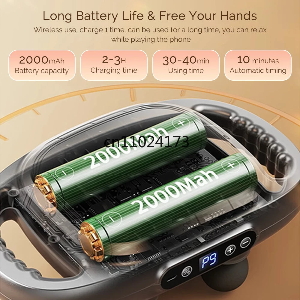 12-Head Fascia Gun High Frequency Vibration Body Massage Gun Back Massager Waist Massager Neck Shoulder Thigh Fascia masajeador