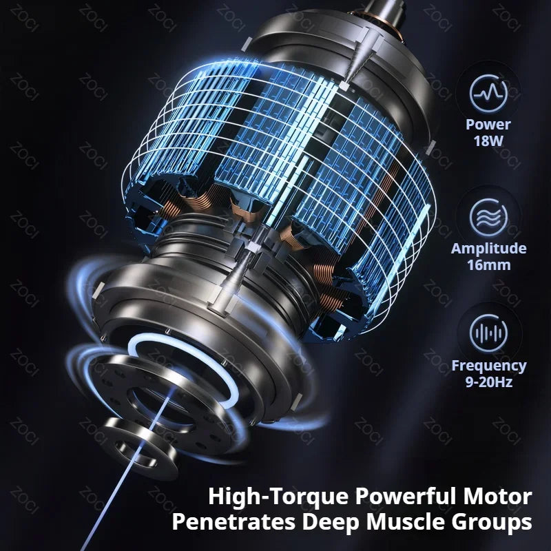 Handheld 99 Levels Fascia Gun Portable Mini Massage Gun Digital Display Vibration Muscle Massager Deep Tissue Massager for Body