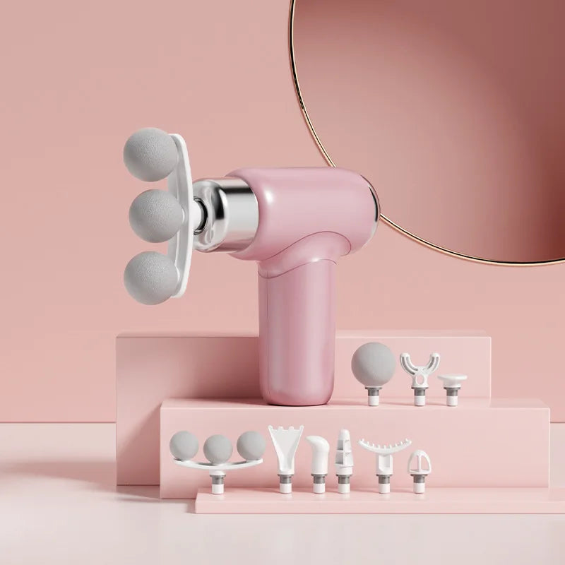 Massage Gun Portable Mini Handheld Fascia Gun Deep Tissue Muscle Relaxation Adjustable Speed Fascia Gun For Body Back Neck Legs