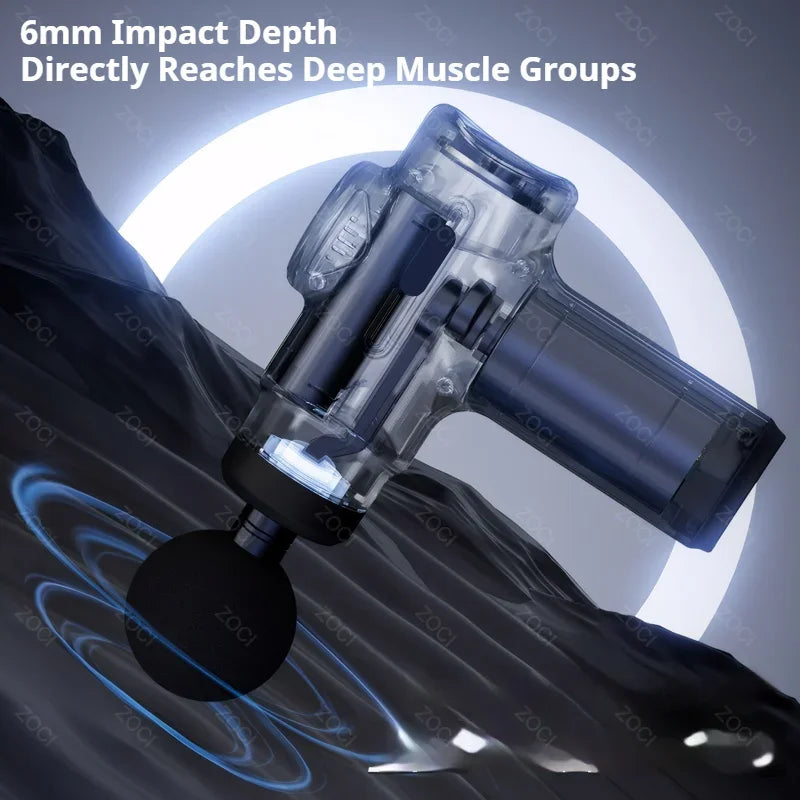 Handheld 99 Levels Fascia Gun Portable Mini Massage Gun Digital Display Vibration Muscle Massager Deep Tissue Massager for Body