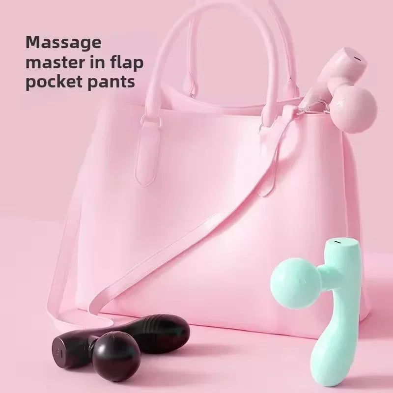 MINI Dual-Head Massager, Dual-Motor Vibration Massage Gun, Portable Charging Muscle Relaxation Massager