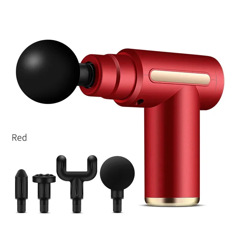 2024 portable fascia gun body back neck leg electric frequency impact massager USB charging handheld impact massager