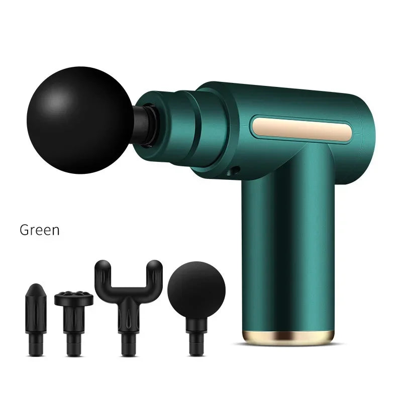 2024 portable fascia gun body back neck leg electric frequency impact massager USB charging handheld impact massager