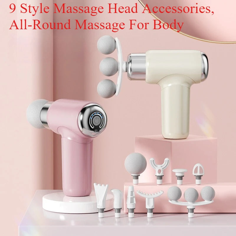 Massage Gun Portable Mini Handheld Fascia Gun Deep Tissue Muscle Relaxation Adjustable Speed Fascia Gun For Body Back Neck Legs
