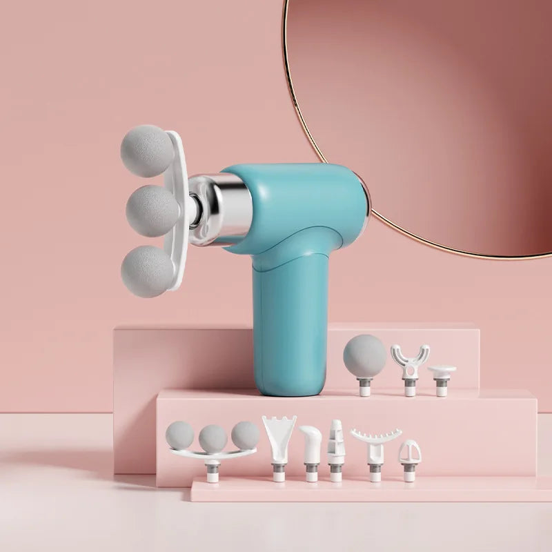 Massage Gun Portable Mini Handheld Fascia Gun Deep Tissue Muscle Relaxation Adjustable Speed Fascia Gun For Body Back Neck Legs