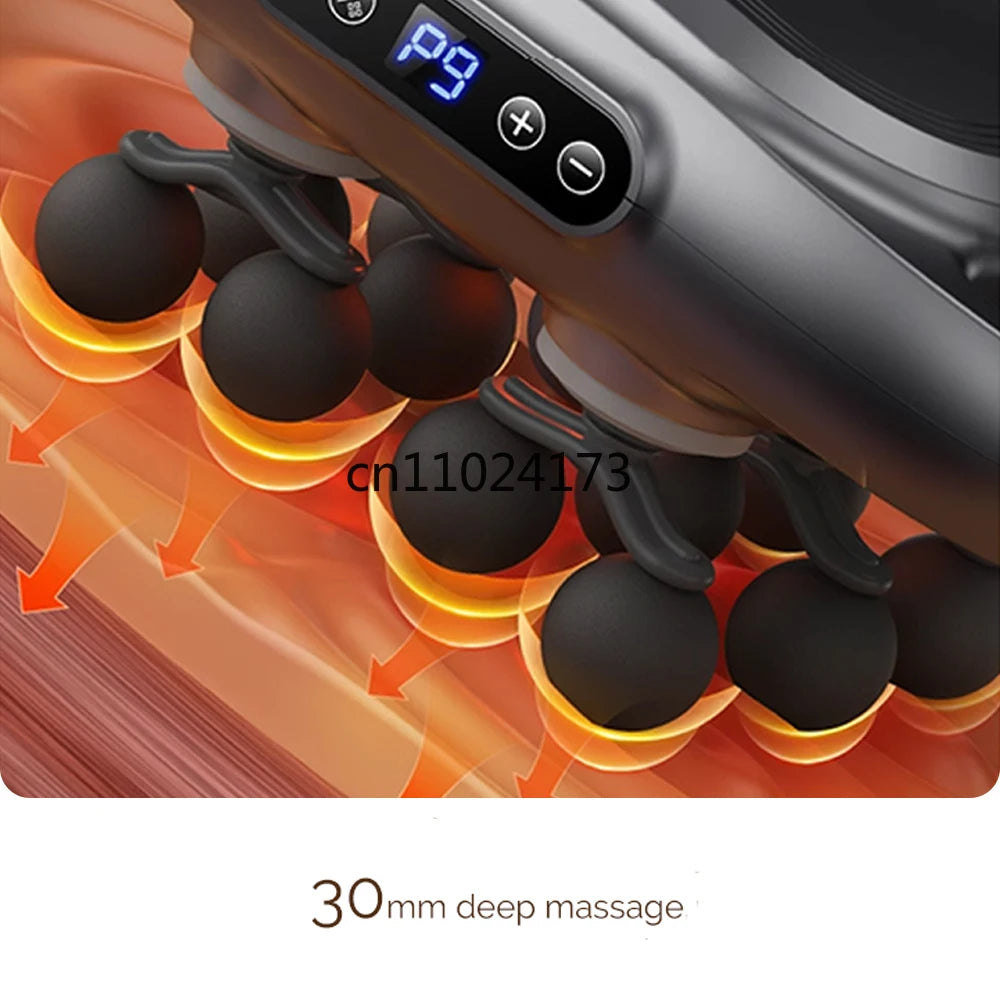 12-Head Fascia Gun High Frequency Vibration Body Massage Gun Back Massager Waist Massager Neck Shoulder Thigh Fascia masajeador
