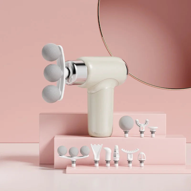 Massage Gun Portable Mini Handheld Fascia Gun Deep Tissue Muscle Relaxation Adjustable Speed Fascia Gun For Body Back Neck Legs