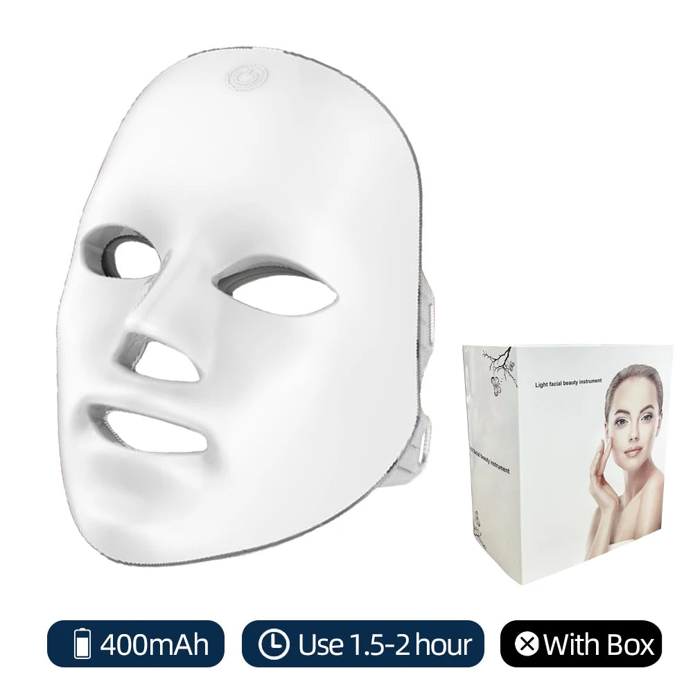 Masque LED Facial 7 Couleurs – Anti-Rides & Rajeunissement